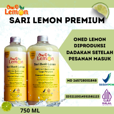

MAR OneD Paket Ml dan 250 Ml Sari Lemon Premium Dijamin Fresh Sampai Lokasi Wanginya Lemon Banget