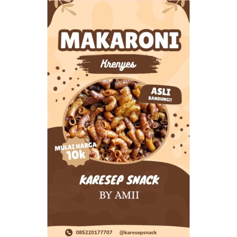 

KARESEP MAKRONI RENYAH GURIH PEDAS