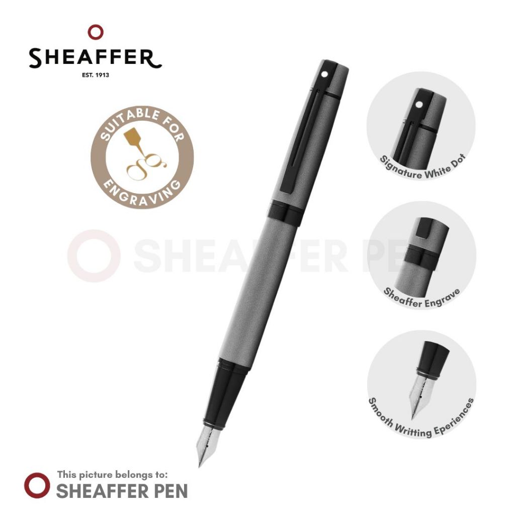 

Sheaffer® 300 Matte Gray Lacquer Fountain Pen