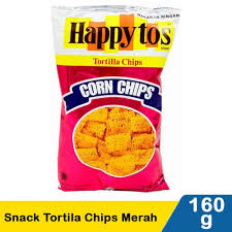 

HAPPYTOS MERAH TORTILA CORN CHIPS NETTO 160 GR MURAH