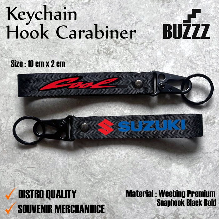 GANTUNGAN KUNCI SUZUKI RK COOL -  KEYCHAIN SUZUKI - CARABINER COOL 110 - GANTUNGAN KUNCI SUZUKI RK C