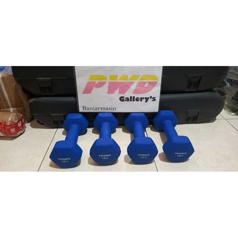 barbell / dumbell lapis karet 5 kg Banjarmasin murah