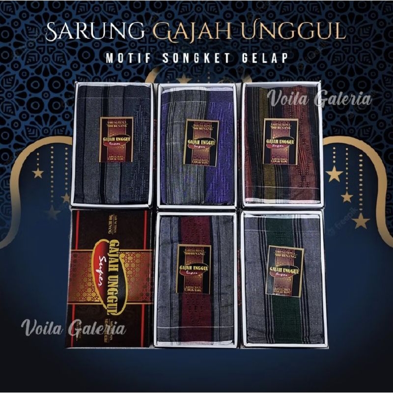sarung gajah unggul 7000 benang random