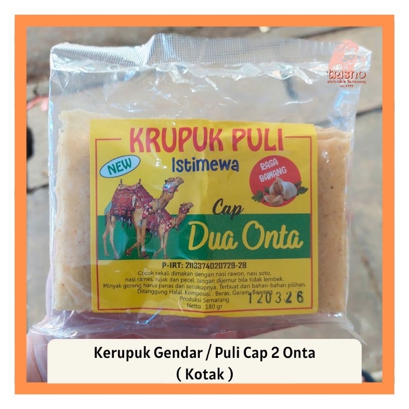 

Kerupuk Puli / Gendar Mentah Cap Onta - 180 gram