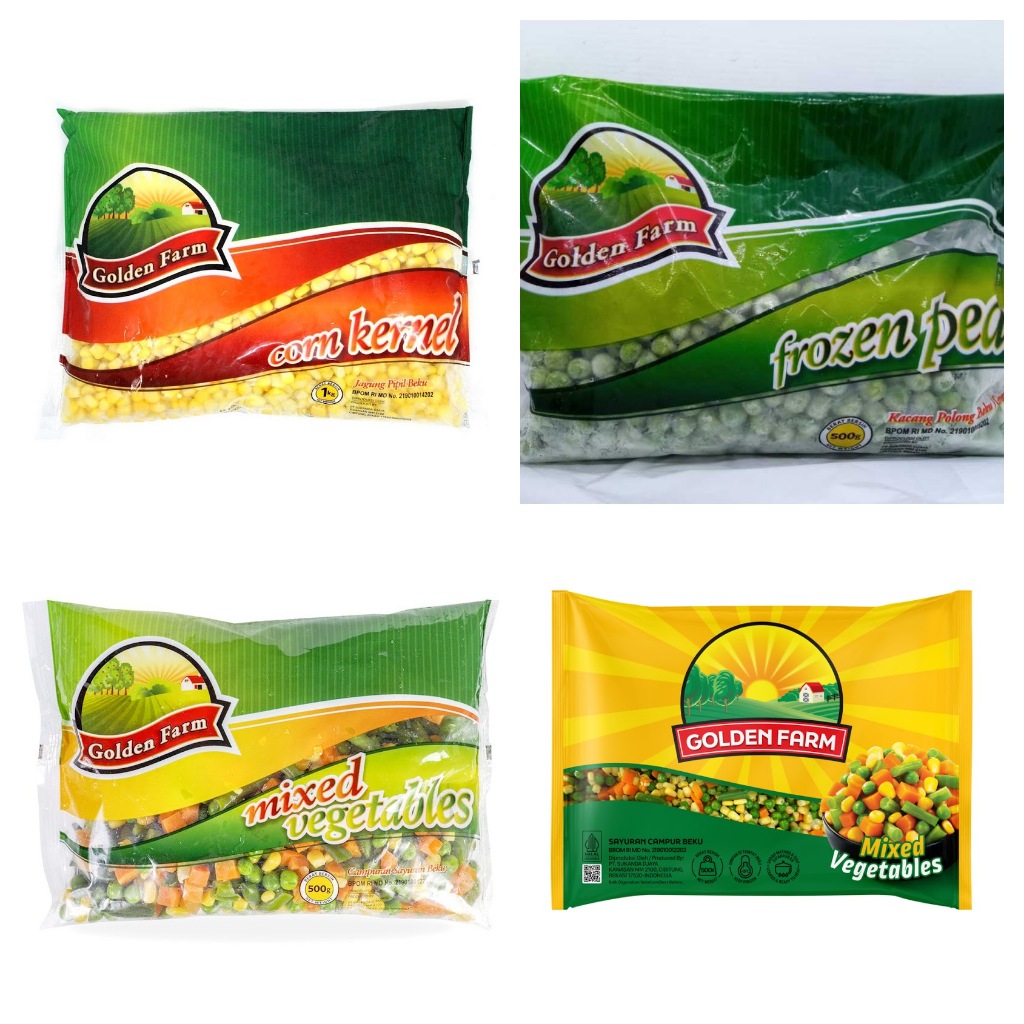 

Golden Farm Sayur Beku | Jagung Corn Kernel | Polong Hijau | Mixed Vegetables | 500gr - 1kg