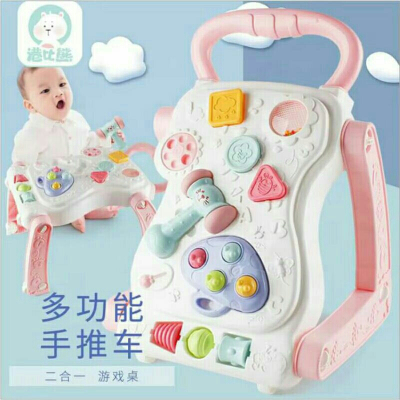KADO baby NEWBORN(FREE BOX)BABYWALKER DORONGAN BAYI BELAJAR BERJALAN BERDIRI ADA MUSIK - BABY PUSH W
