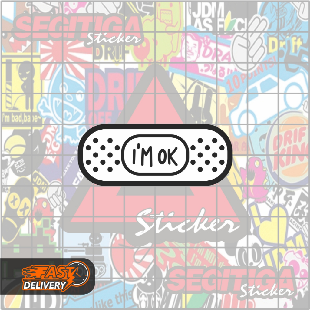 

Sticker Plester I'm Ok Ukuran 5 x 2 Cm