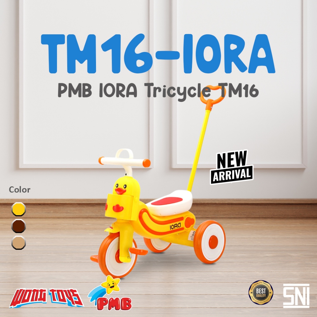 PMB IORA Tricycle TM16 (TM16-IORA) - Mainan Sepeda Anak Tricycle