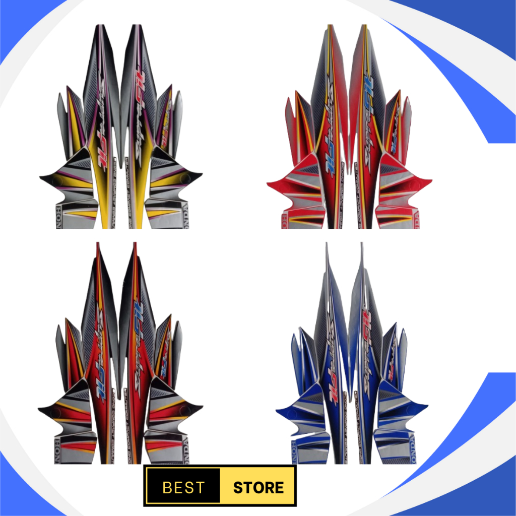 STIKER STRIPING HONDA SUPRA FIT 2006 LIS BODY STIKER SUPRA FIT 2006 TERBAIK