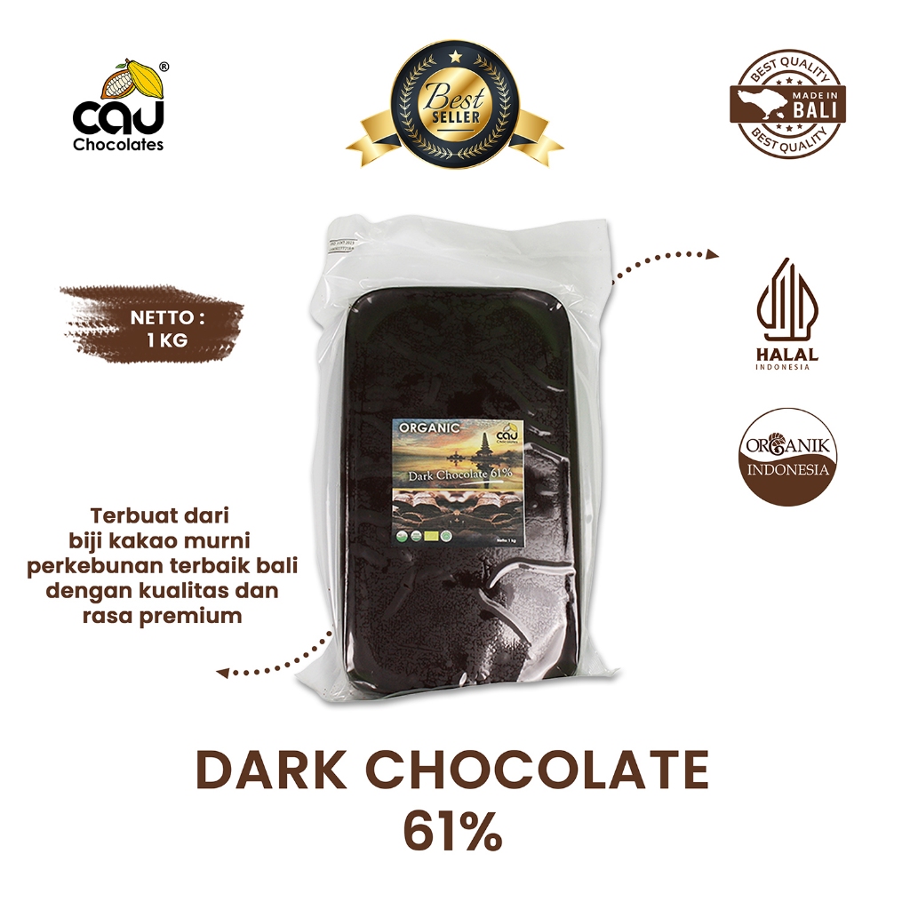 

CAU CHOCOLATES - Organik Dark Chocolate Couverture - 1 kg