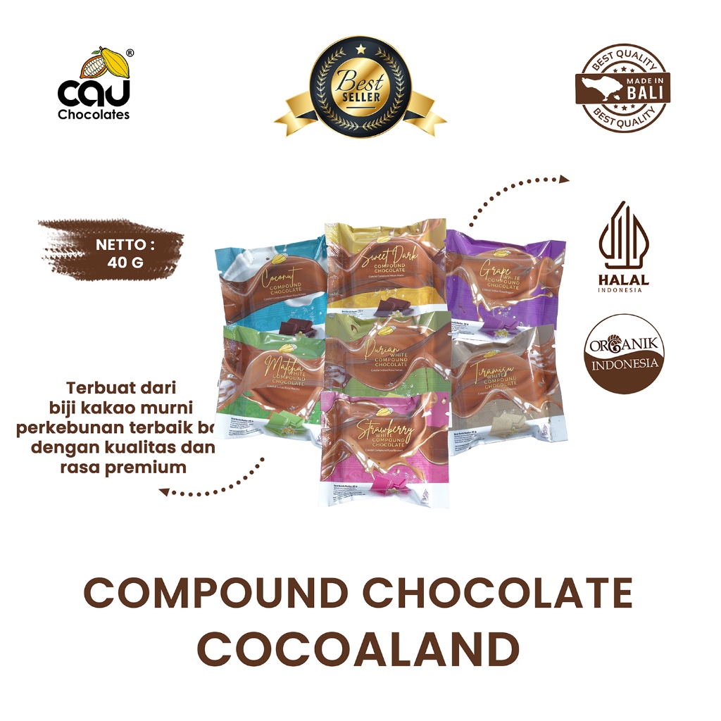 

Cau Chocolates - Compound Chocolate-40g
