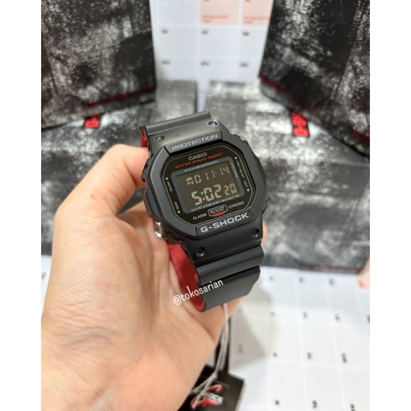 G-Shock DW-5600HR-1DR Original Bergaransi Jam Tangan Digital Pria