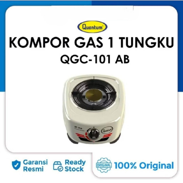 Quantum Kompor Gas 1 Tungku QGC-101 AB - Burner Kuningan - POLOS