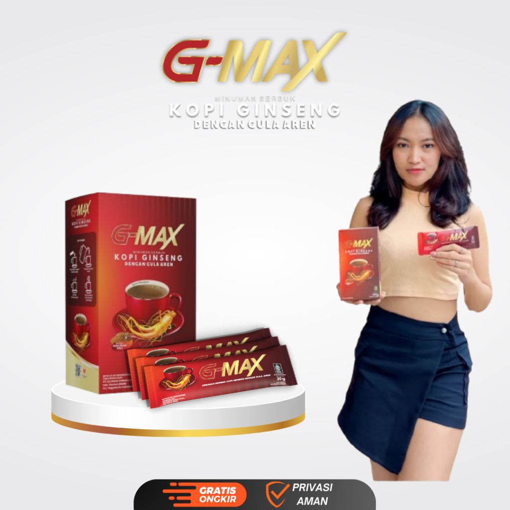

G-MAX Kopi Jantan KHUSUS Pria Kopi Stamina Pria Dewasa Tahan Lama Original BPOM