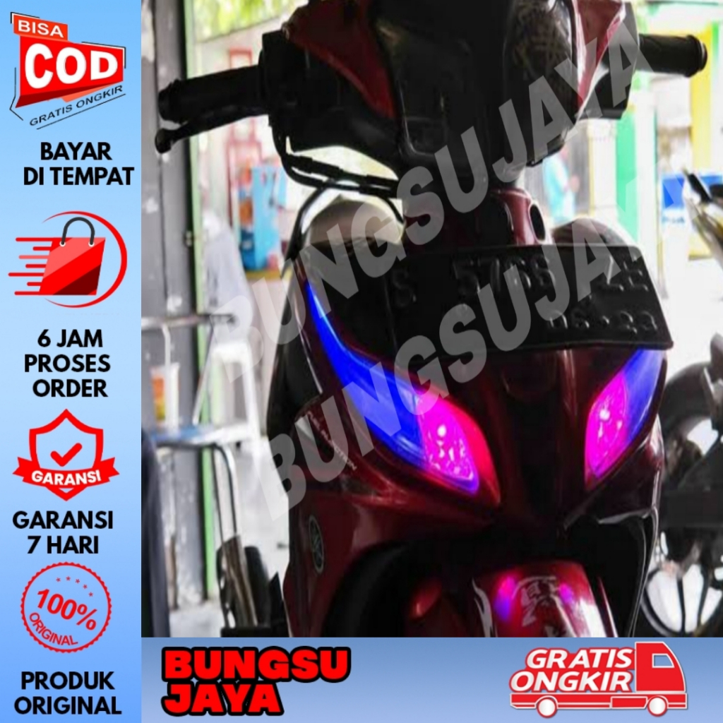 SATU PAKET LAMPU ALIS DRL JUPITER Z1 ROBOT SIAP PASANG BONUS DEMON EYES BERKUALITAS TIDAK BERBINTIK