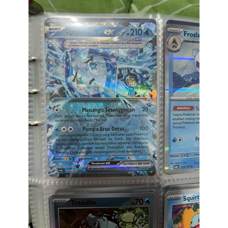 KARTU POKEMON ORIGINAL OGERPON TOPENG SUMUR EX RR