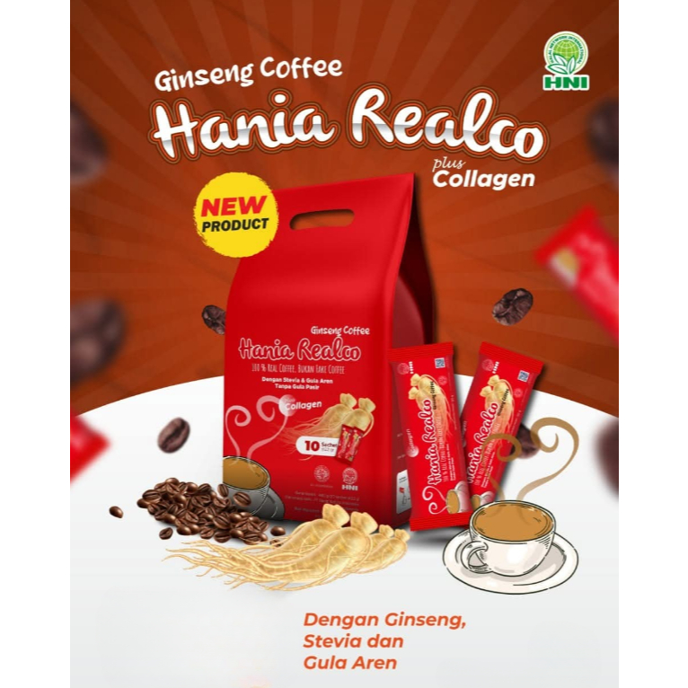 

Hania Realco Ginseng Coffee Energi Alami dengan Ginseng dan Kolagen
