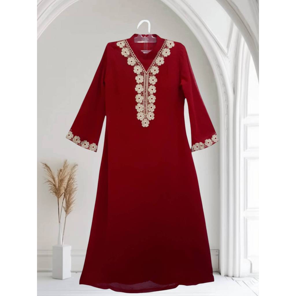 GAMIS PESTA SIFON BORDIR LD 102 PB 138 NEW