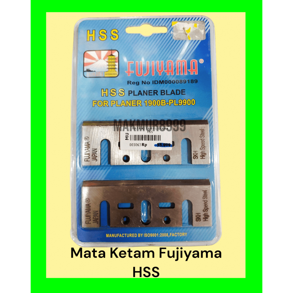 Mata Ketam Fujiyama HSS # Planer Blade Fujiyama HSS # Mata Mesin Serut Fujiyama HSS