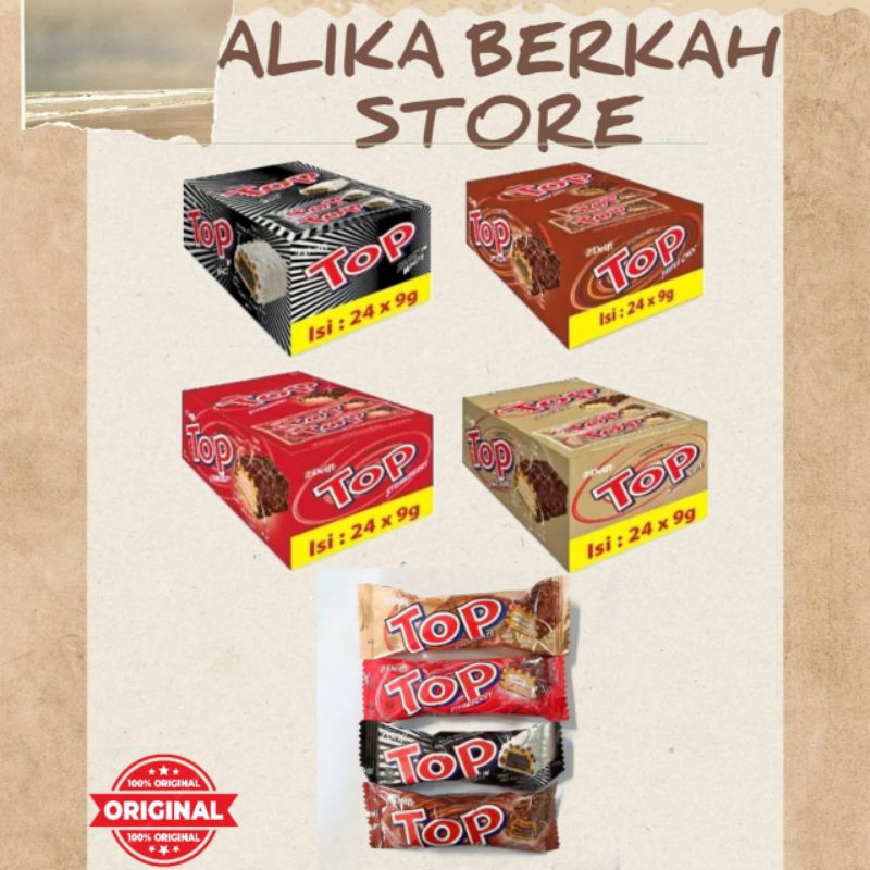 

Delfi Top Wafer aneka rasa 1 box isi 24pcs+2pcs