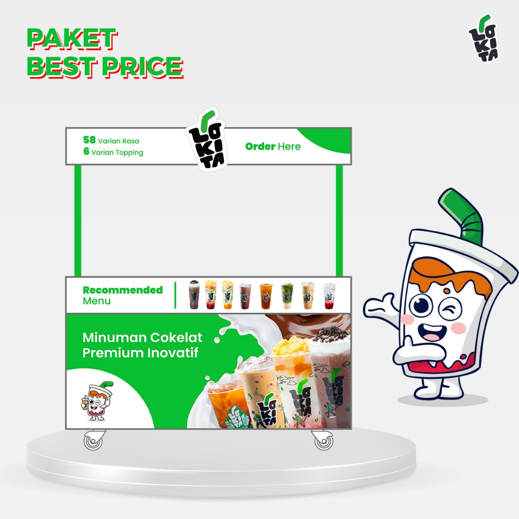 PAKET BEST PRICE FRANCHISE LOKITA INDONESIA MINUMAN COKLAT KEKINIAN