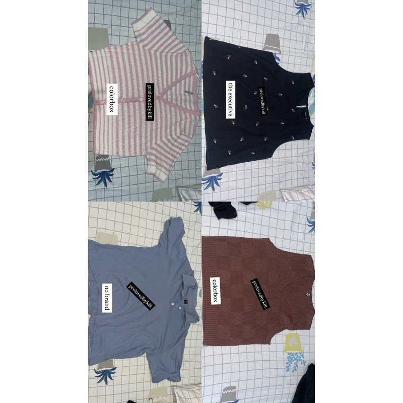 PRELOVED BAJU, VEST, CARDIGAN, POLO, BLAZER