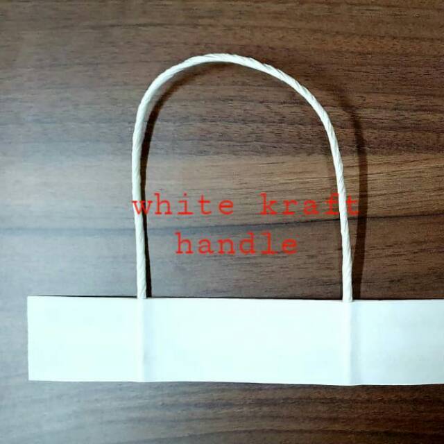 

[PROMO 2000SET] Paperbag Twisted Handle 200set / Tali Kepang Kantong Kertas / TALI TAS PUTIH BESAR