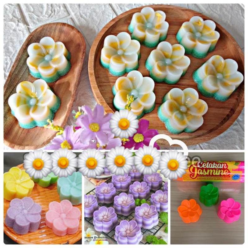 Cetakan Kue Puding Agar BUNGA KAMBOJA  - Cetakan Kue Kukus Plastik - Cetakan Agar Jelly Puding Kue P