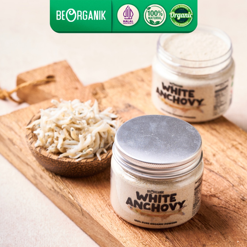 

Beorganik White Anchovy Powder / Ikan Teri Bubuk 80gr