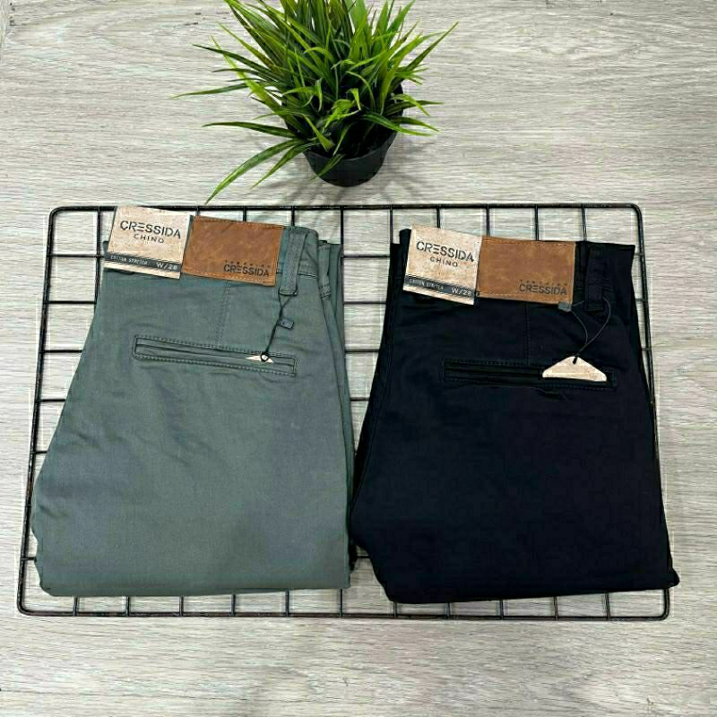 celana chinos panjang cressida pria original