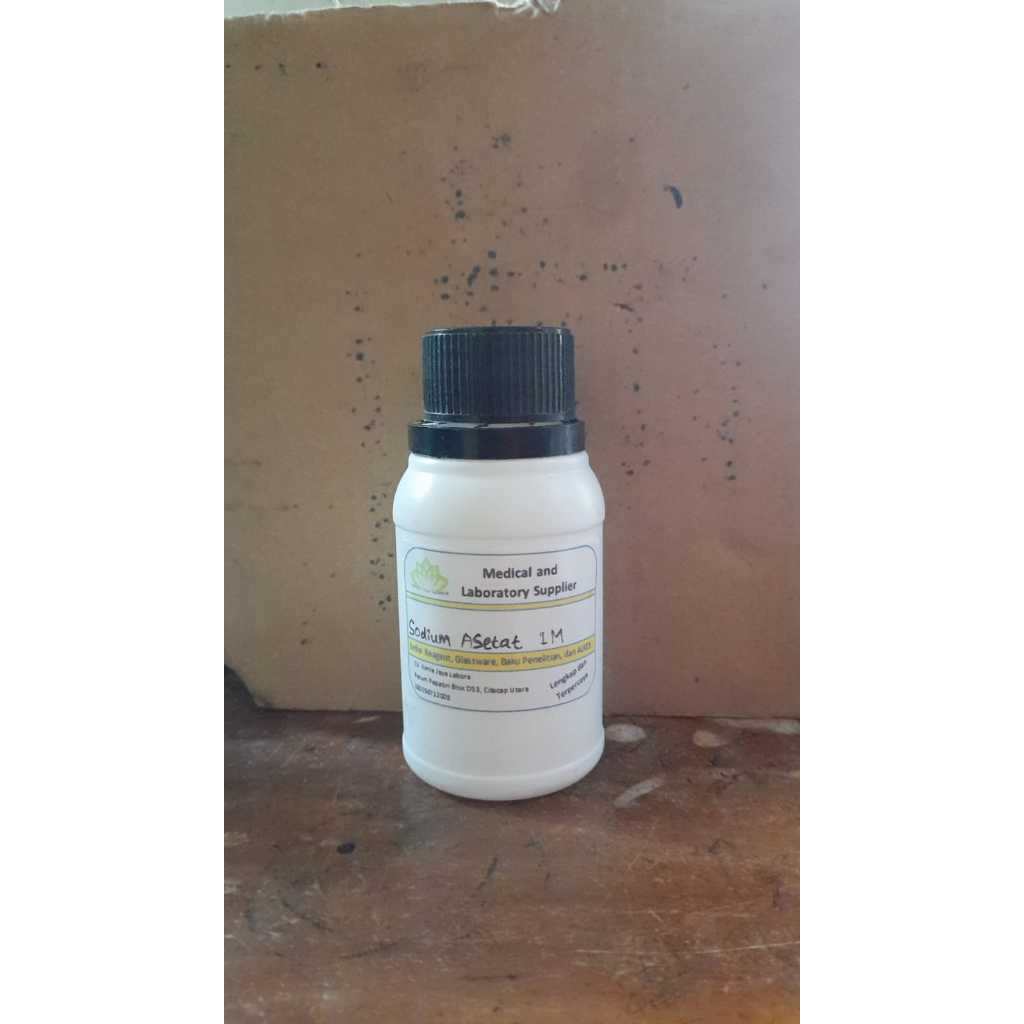 Sodium Asetat 1M 100ml Sol. ECER_Larutan Natrium Asetat