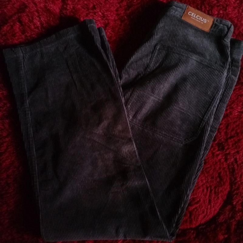 (preloved) celana Corduroy Celcius original grey