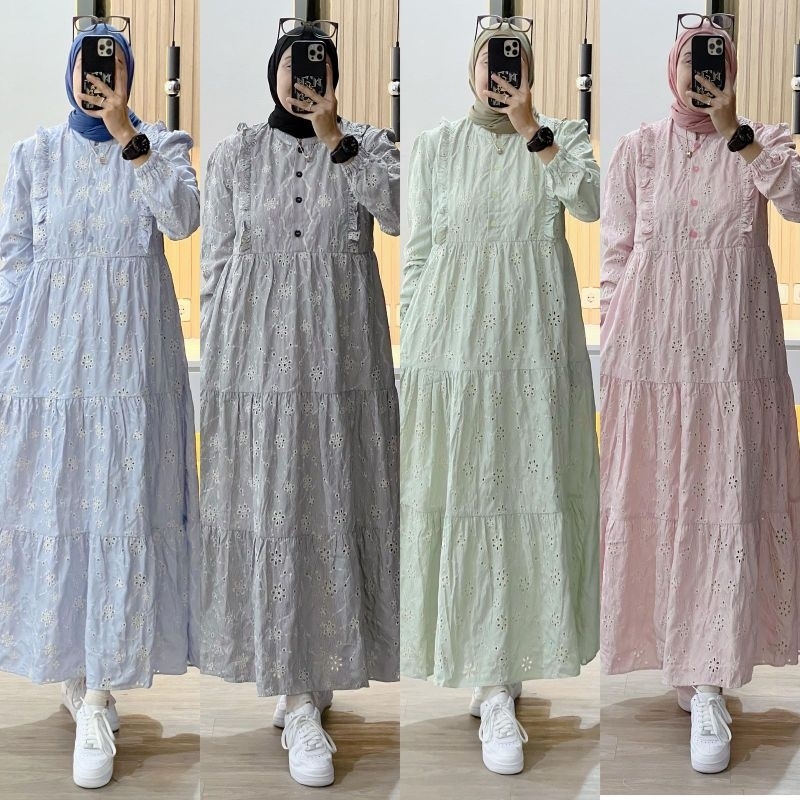 MIDIDRES ZAVANYA PREMIUM ORIGINAL GAGIL BY OVA & DRESS AIDHA PREMIUM ORIGINAL GAGIL BY OVA