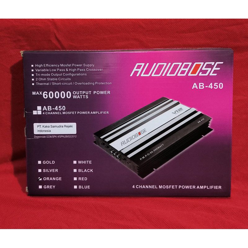 Power Mobil Audiobose AB 450.4 New