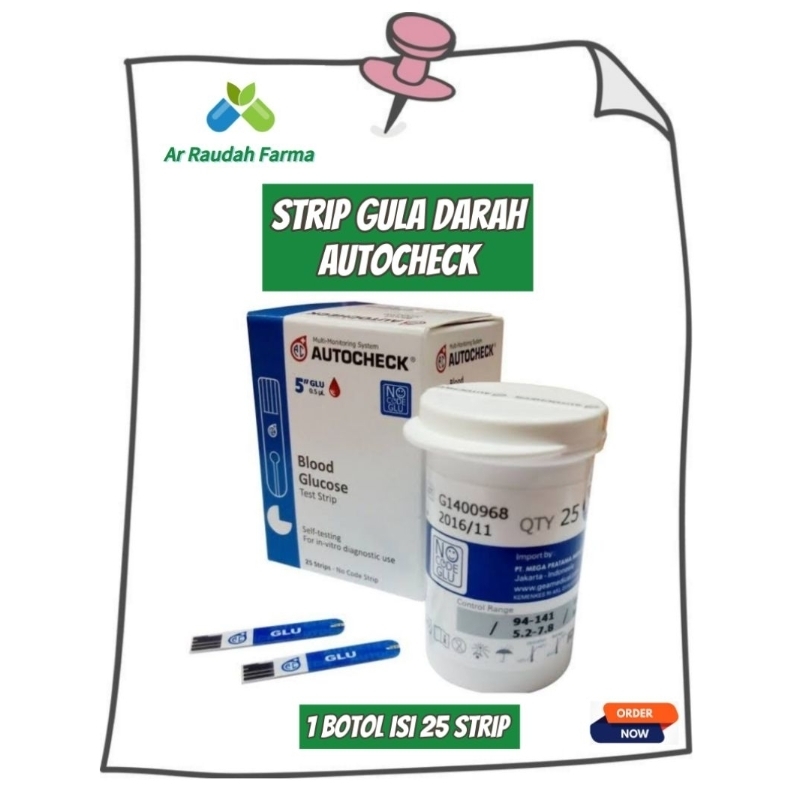 Strip Gula Darah AutoCheck/Blood Glucose AutoCheck