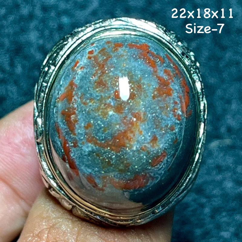 Cincin Batu Akik Natural Pasir Emas (Asli Alam)