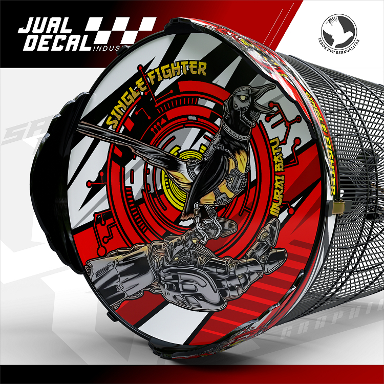 Stiker Sangkar Murai Variasi SINGLE FIGHTER MURAI BATU Decal Tebok Burung No 1 No 2 No 3