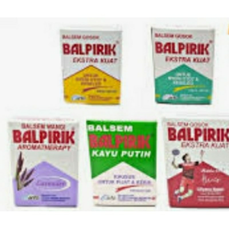A - BALPIRIK / BALPIRIK MERAH / BALPIRIK BALSEM /BALPIRIK KAYU PUTIH / BALPIRIK HIJAU / BALPIIK KUNI