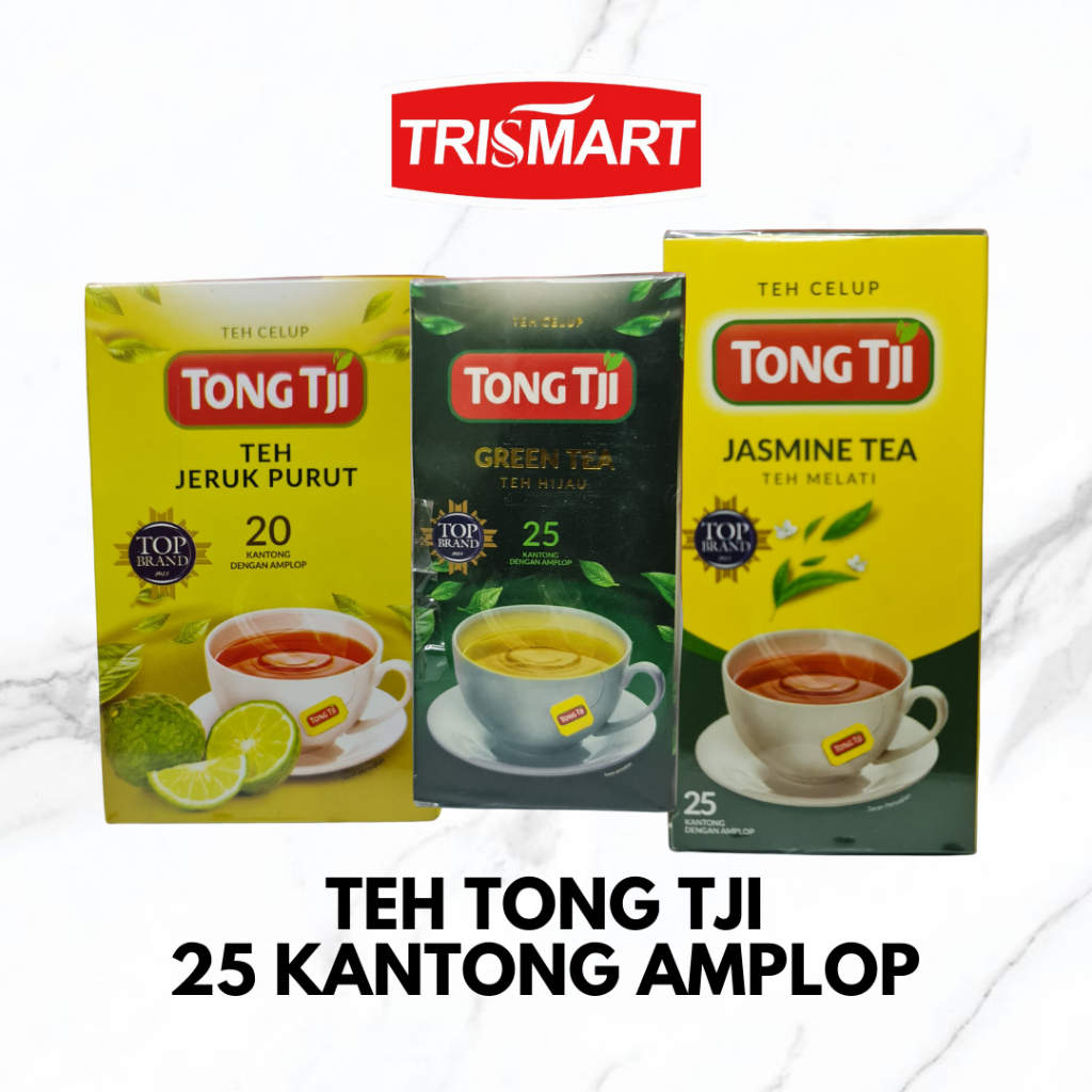 

TONG TJI TEH CELUP 25 KANTONG DENGAN AMPLOP | JASMINE TEA GREEN TEA JERUK PURUT