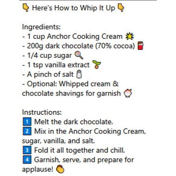 

RB ANCHOR EXTRA YIELD WHIPPING COOKING CREAM HALAL KUALITAS PREMIUM IMPORT 1 LTR 1LTR 1 L 1L 1 Liter