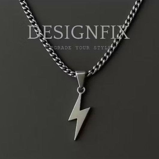 KALUNG TITANIUM PREMIUM QUALITY MODEL liontin petir