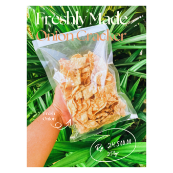 

Cemilan Pensiun - Keripik Bawang (Onion Cracker)