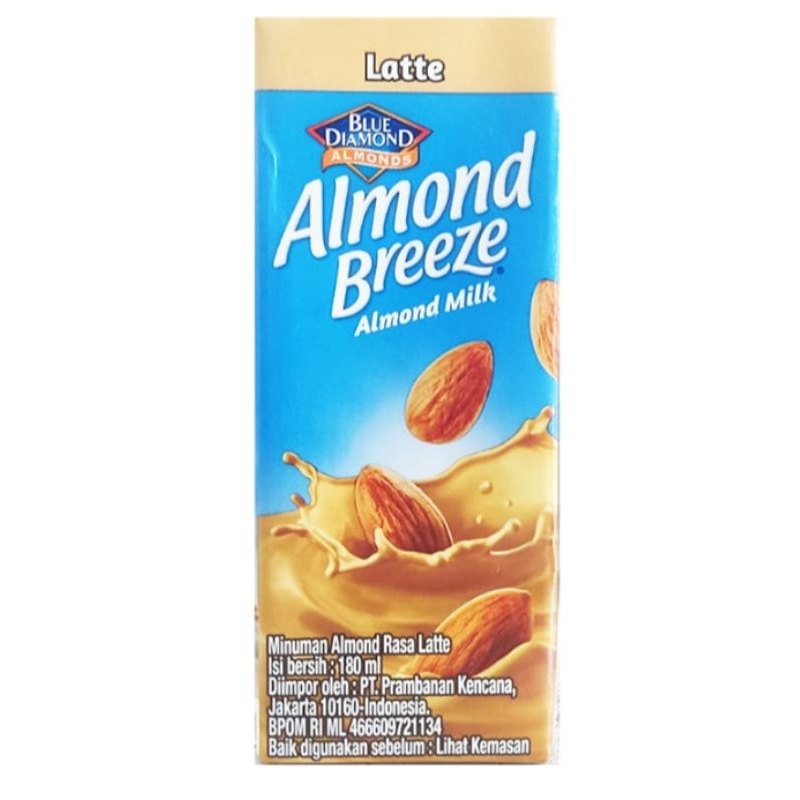 

Blue diamond breeze susu cair Almond latte 180 ml siap minum