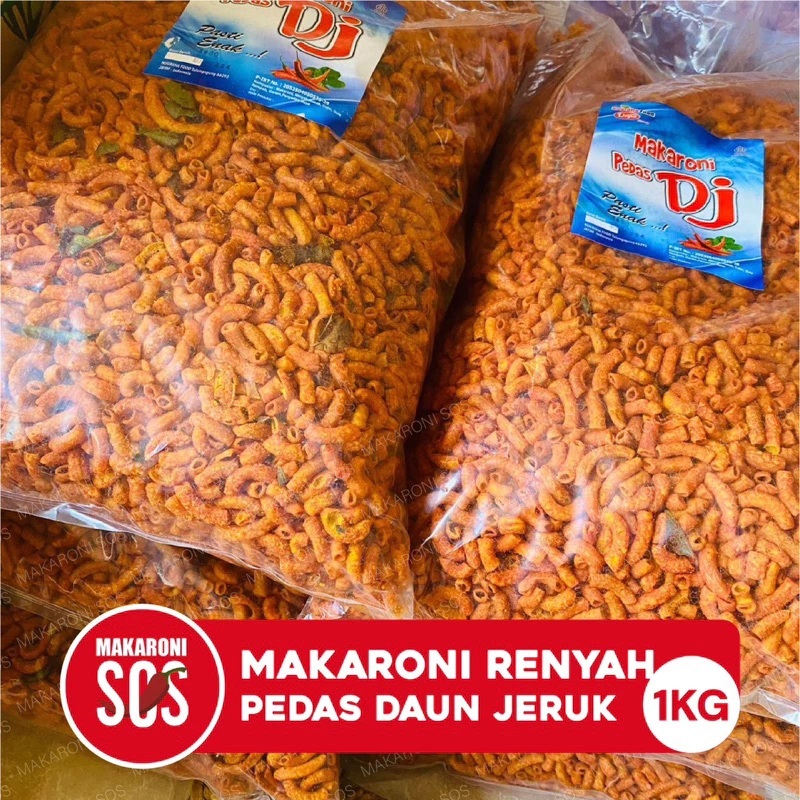 

Makaroni Pipa Pedas DJ 1KG Makaroni Sepat Doyan Pedas Daun Jeruk 1 KG