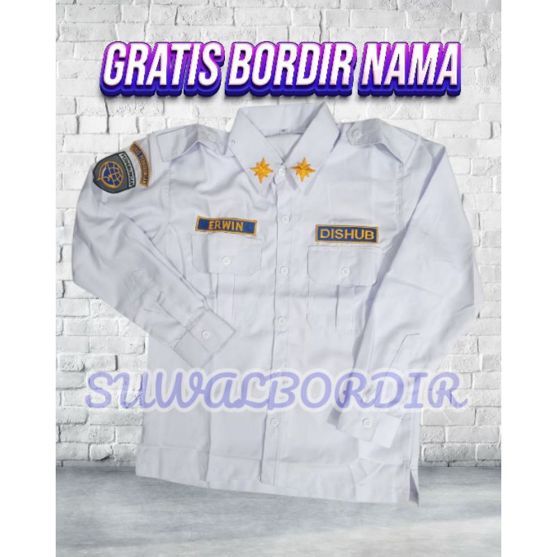 KEMEJA DISHUB LENGAN PANJANG TERBARU KEMEJA DISHUB TERBARU SERAGAM PDH DISHUB ATASAN BAJU DISHUB