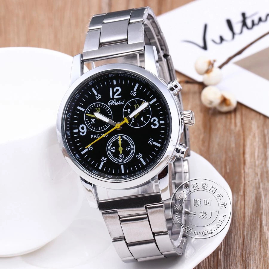 100% aman jam tangan shshd pria sport casual original strap stainless steel
