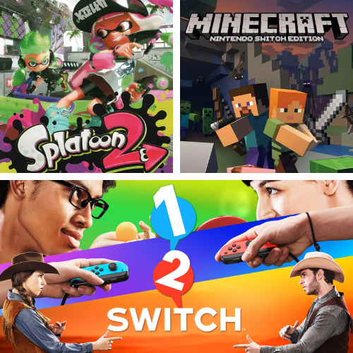 Splatoon 2, 12 Switch, Minecraft - Nintendo Switch (digital game) BUNDLE SATU AKUN