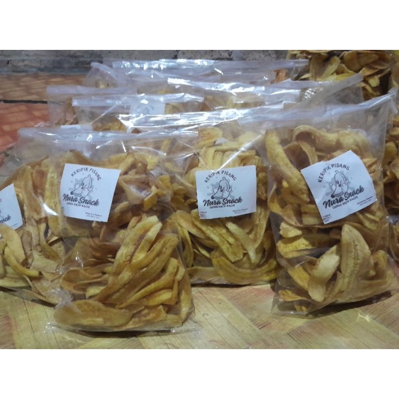 

Kripik Pisang Manis, Asin, Original 250gr II Kripik Pisang Renyah