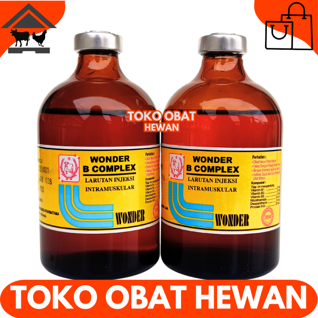 WONDER B COMPLEX 100 ML - Vitamin B Komplek Hewan - Vit B Kompleks Hewan