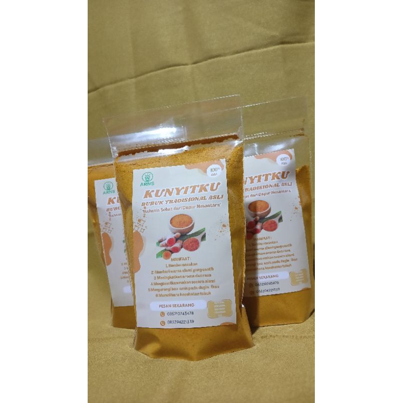 

KUNYITKU BUBUK TRADISIONAL ASLI 100%